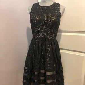 Eliza J black lace dress 4